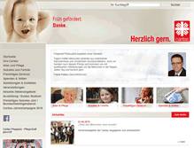 Tablet Screenshot of caritas-mg.de